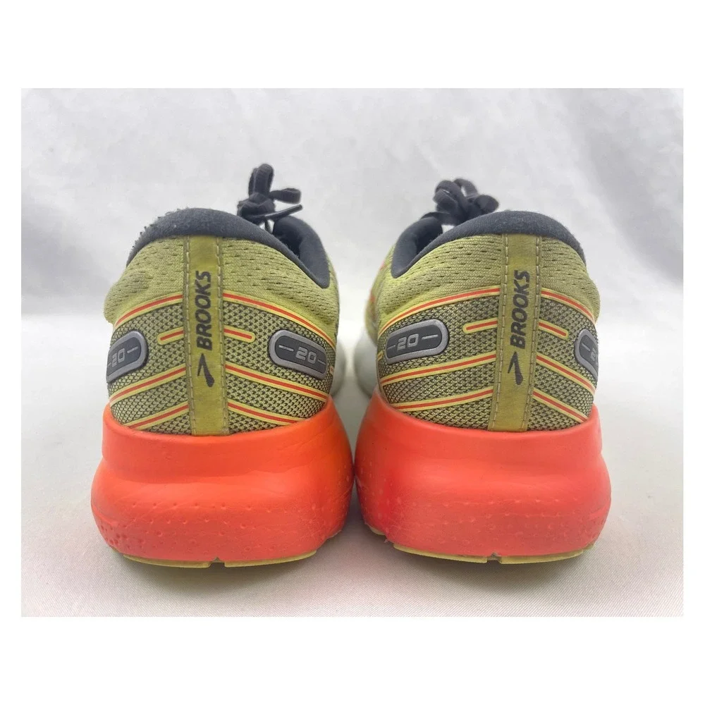 Brooks Glycerin 20 Mens Running Shoes Yellow Orange 1103821D725 Size 10 - Picture 5 of 11